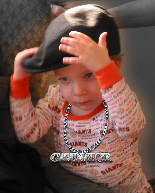 gavin sportin some new bling, yo gavin bling